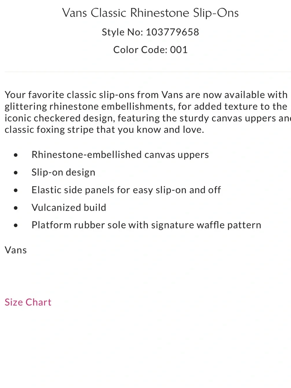 Vans Classic Slip-On Rhinestone Checkerboard - Picture 11 of 12